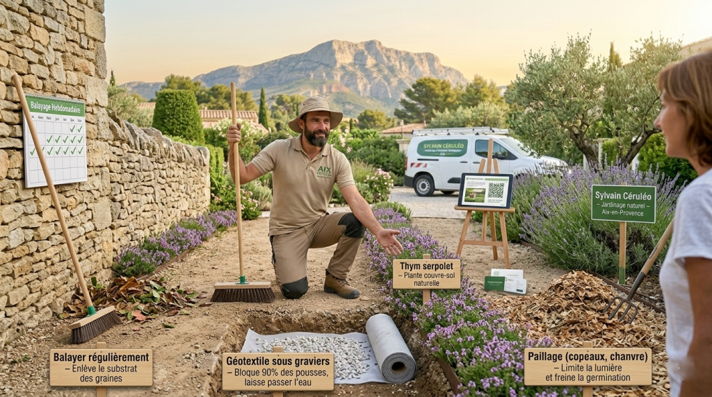désherbage des allées les gestes simples