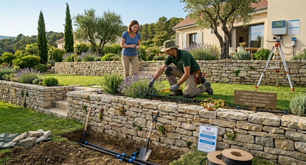 Entretien Jardin à Aix-en-Provence | Sylvain Céruléo entretien espaces verts aménagement naturel