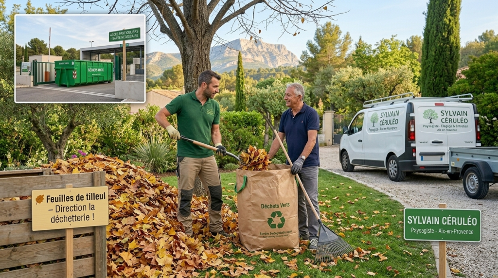 Évacuation déchets verts et de feuilles evacuation des déchets la dechetterie