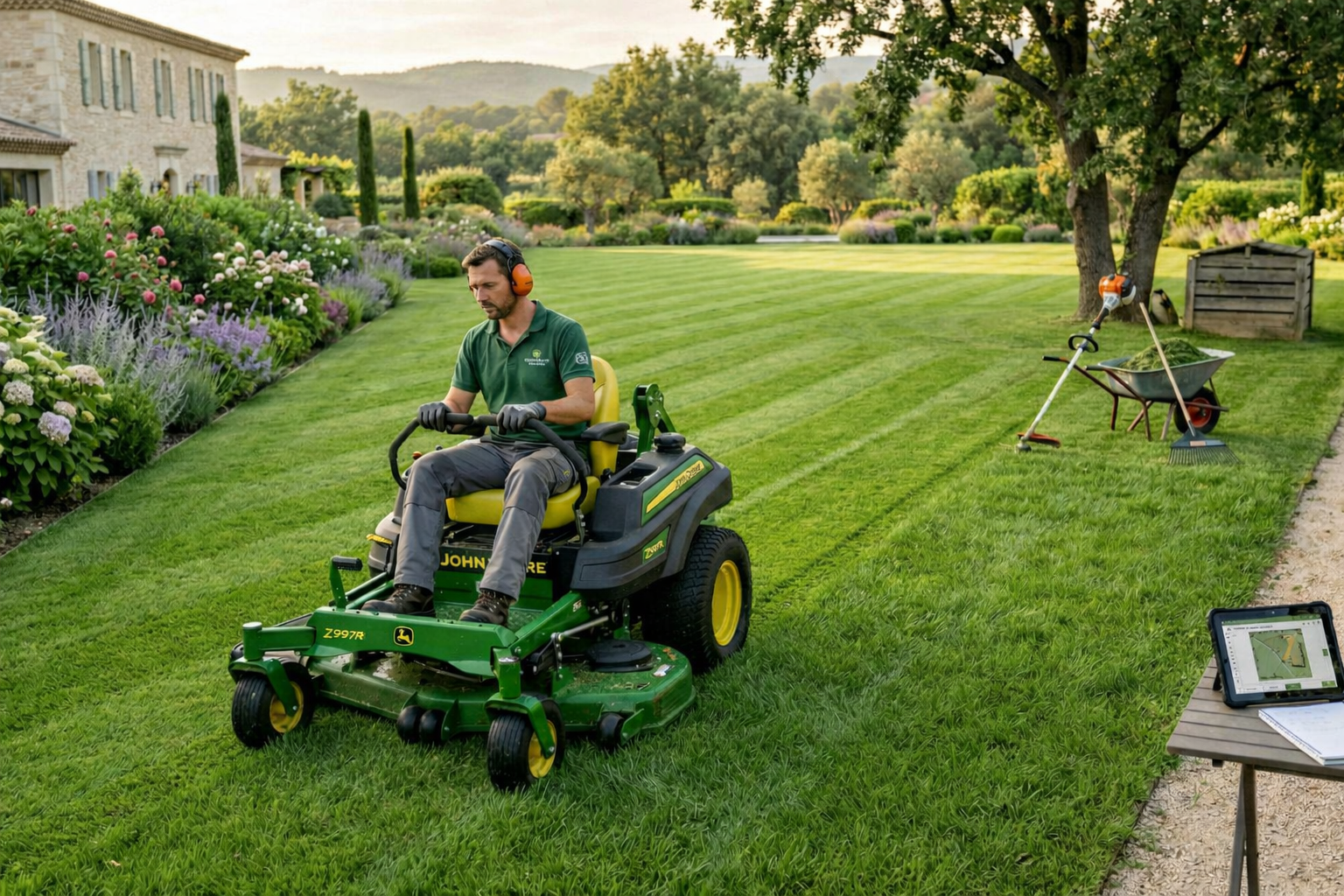 tonte et entretien de pelouse espaces verts