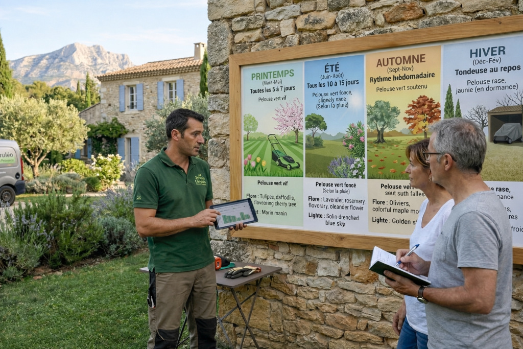 tonte et entretien de pelouse hauteur et fréquence