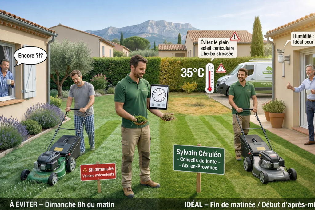 tonte et entretien de pelouse le meilleur moment pour tondre