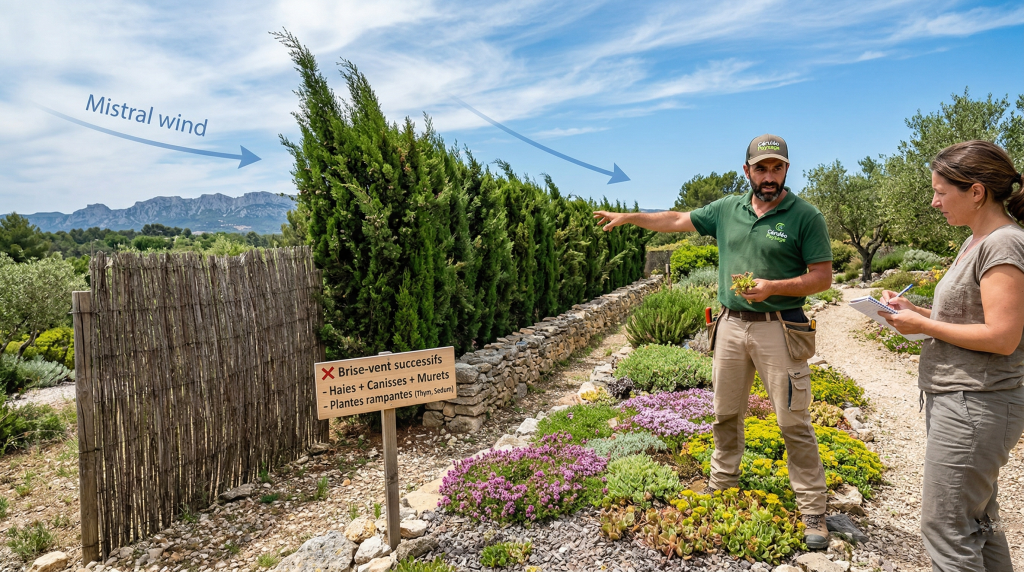 Protégez votre jardin du Mistral : conseils & solutions comment protéger son jardin du mistral cas particulier dans les bouches du rhone