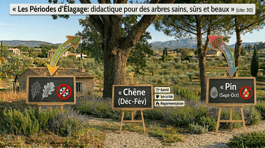 Quelle est la meilleure période pour élaguer un chêne ou un pin en Provence périodes d’élagage optimales
